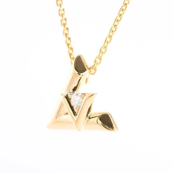 Louis Vuitton K18WG Volt One PM Pendant Necklace Q93806  Louis Vuitton Necklace PM
